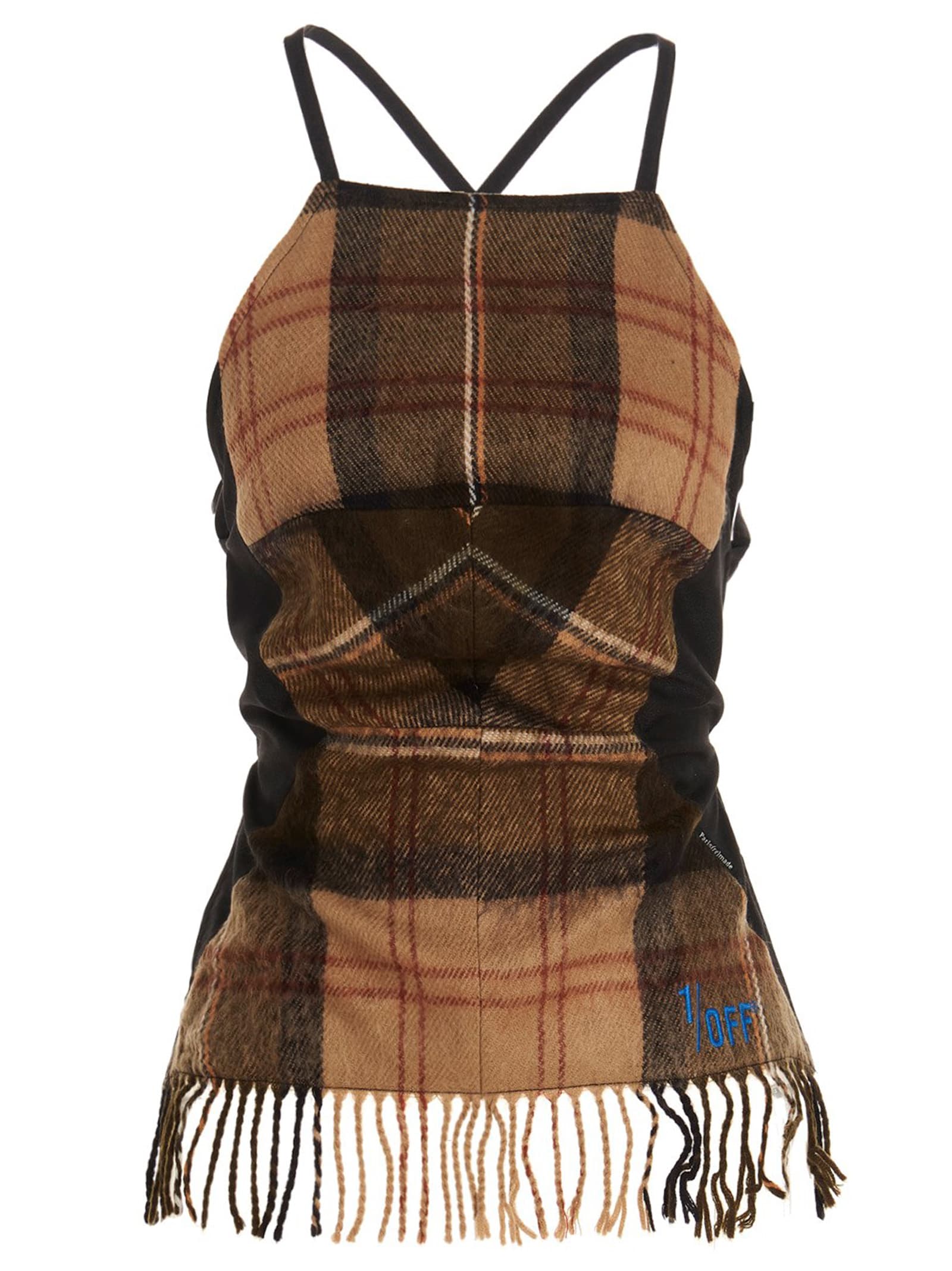 'Checked scarf' top - мініатюра 3