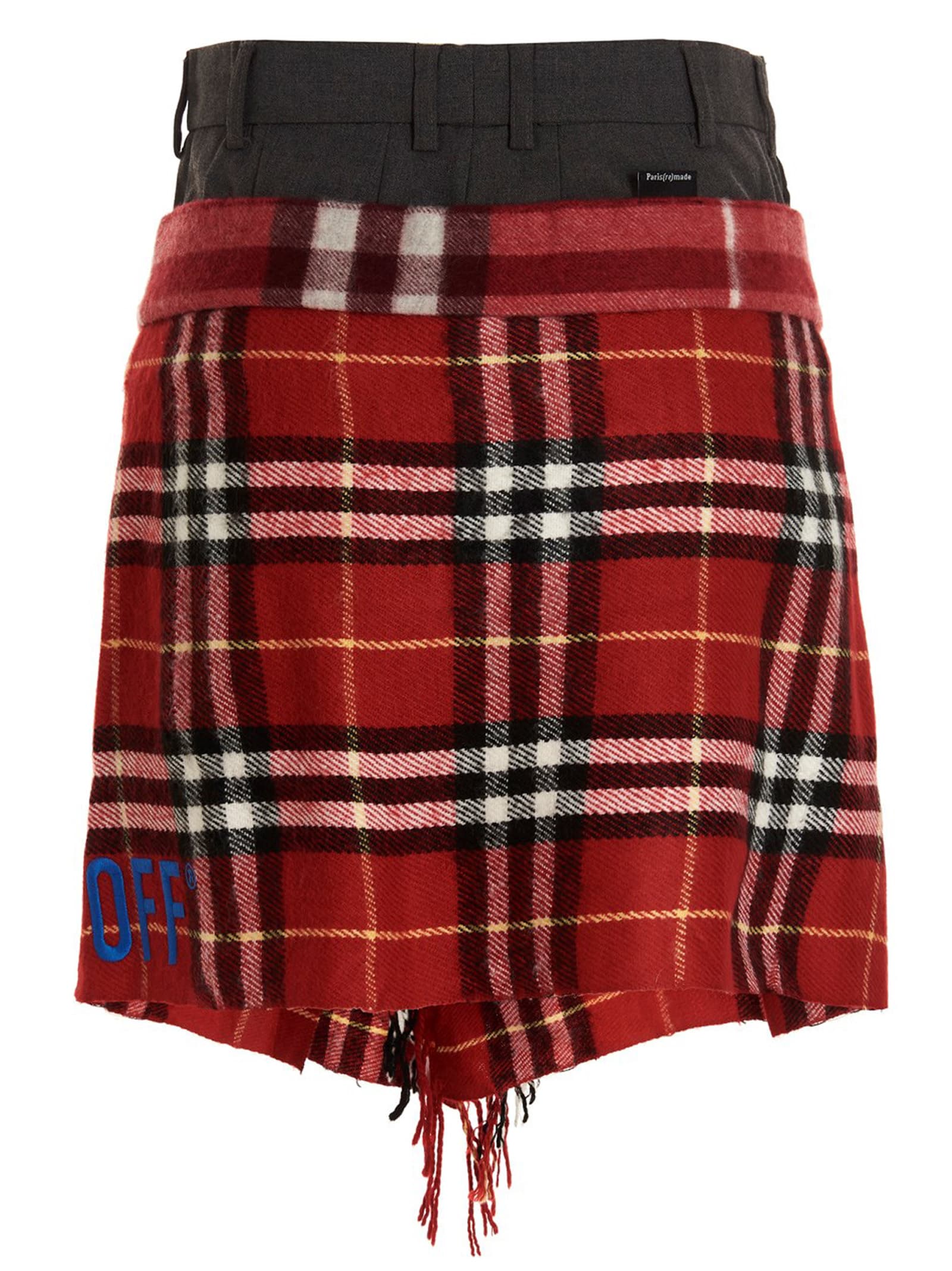 'Check Scarf Reworked' skirt - мініатюра 4