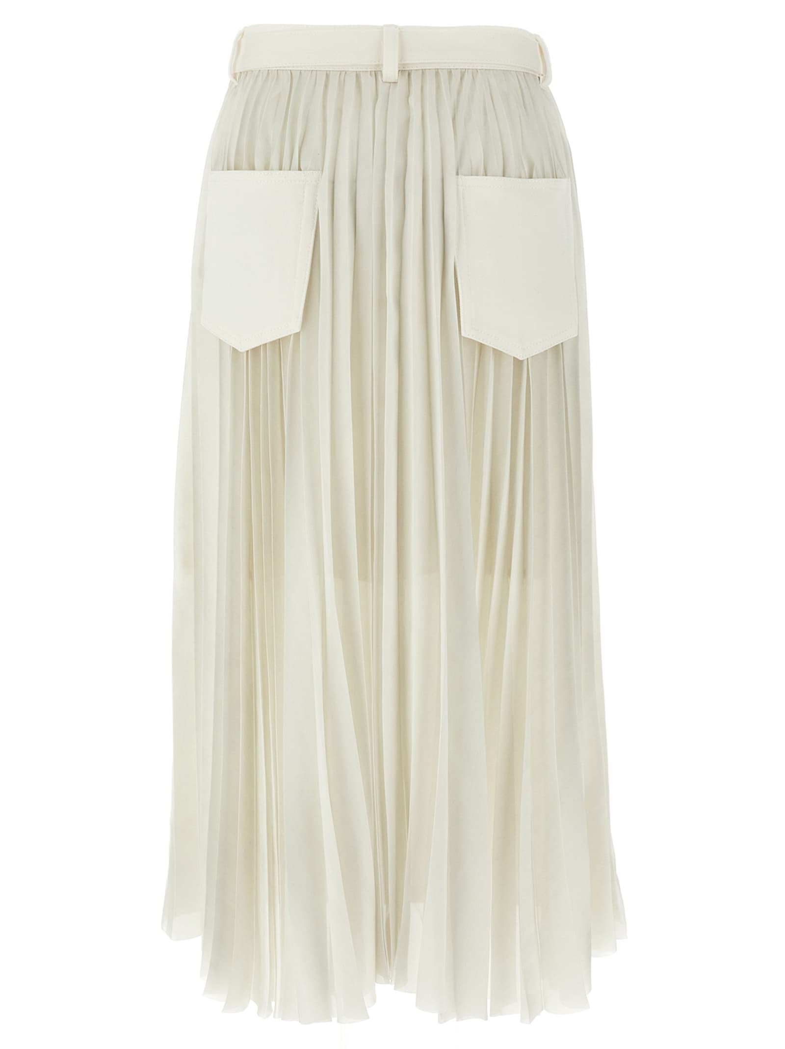 Pleated denim skirt - мініатюра 2