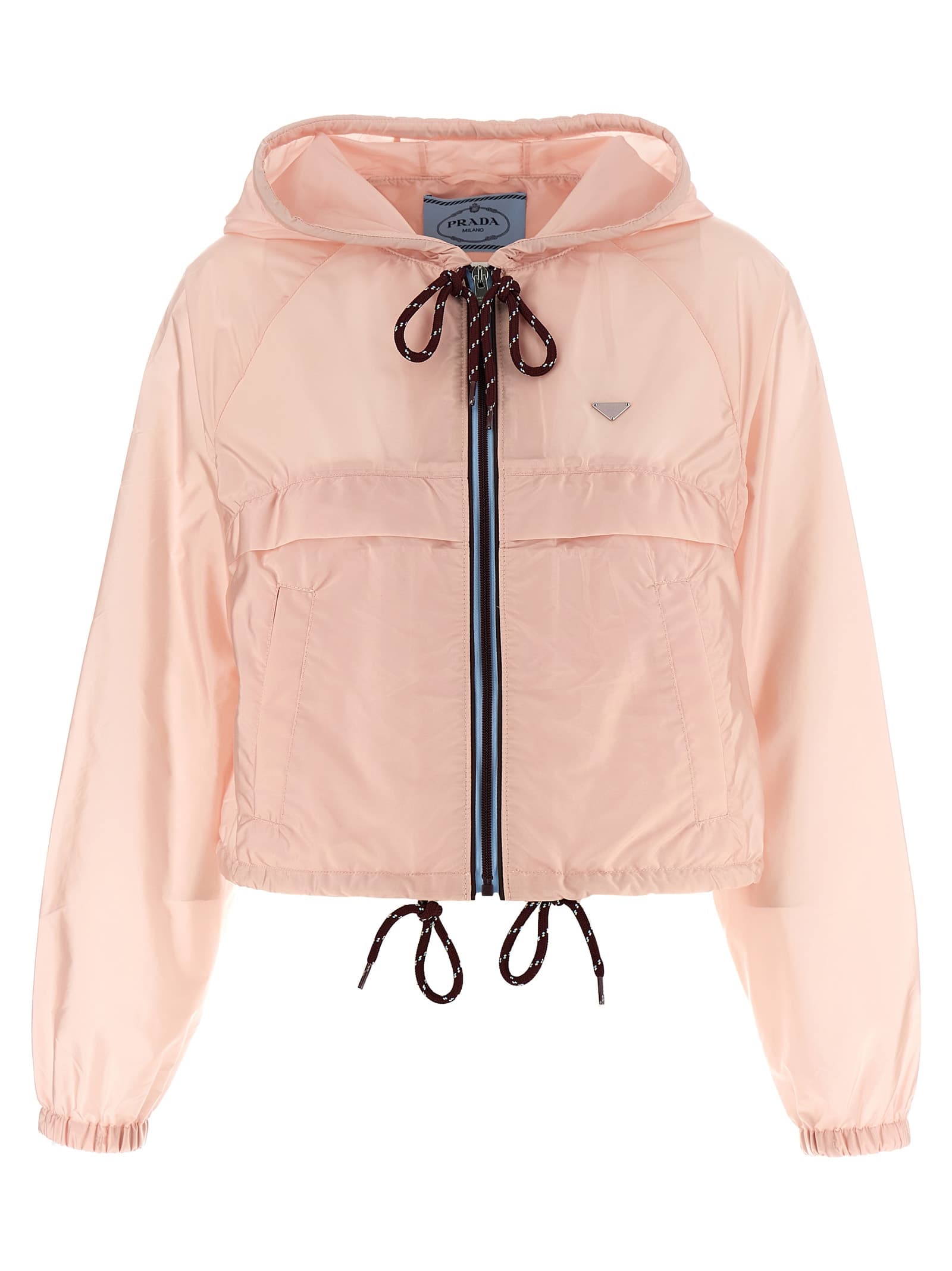 Re-Nylon Feather crop jacket