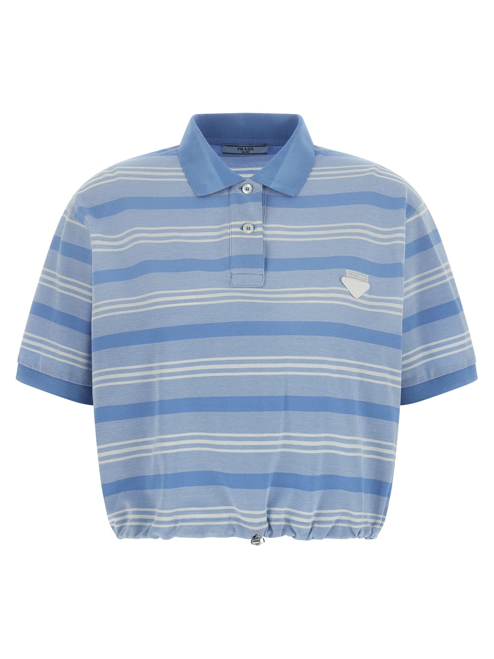 Укорочена смугаста поло