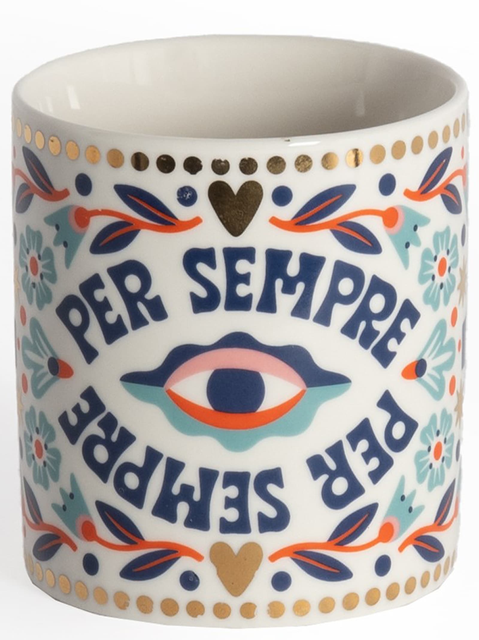 Porcelain 'Per Sempre' mug