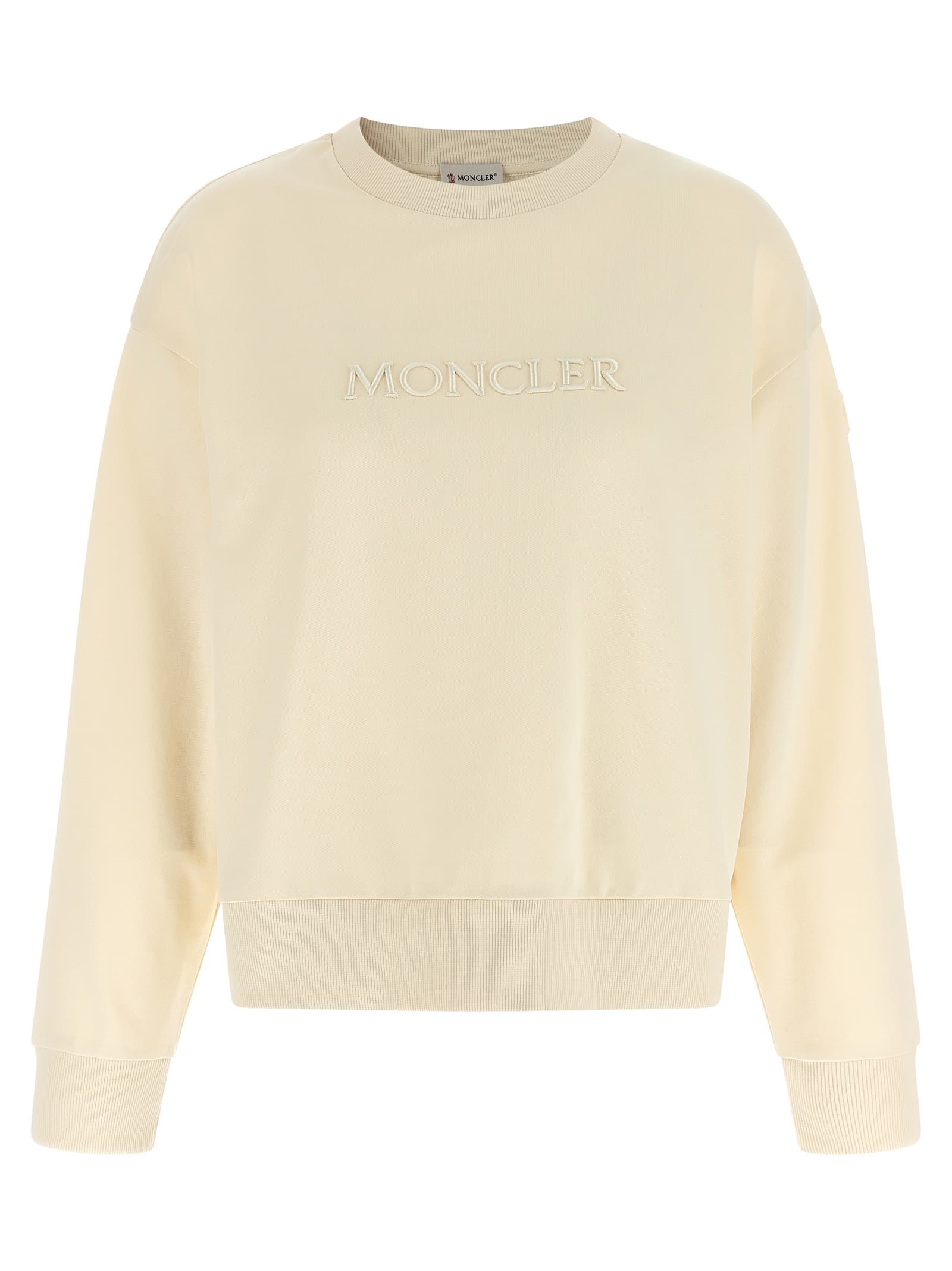 Logo embroidery sweatshirt