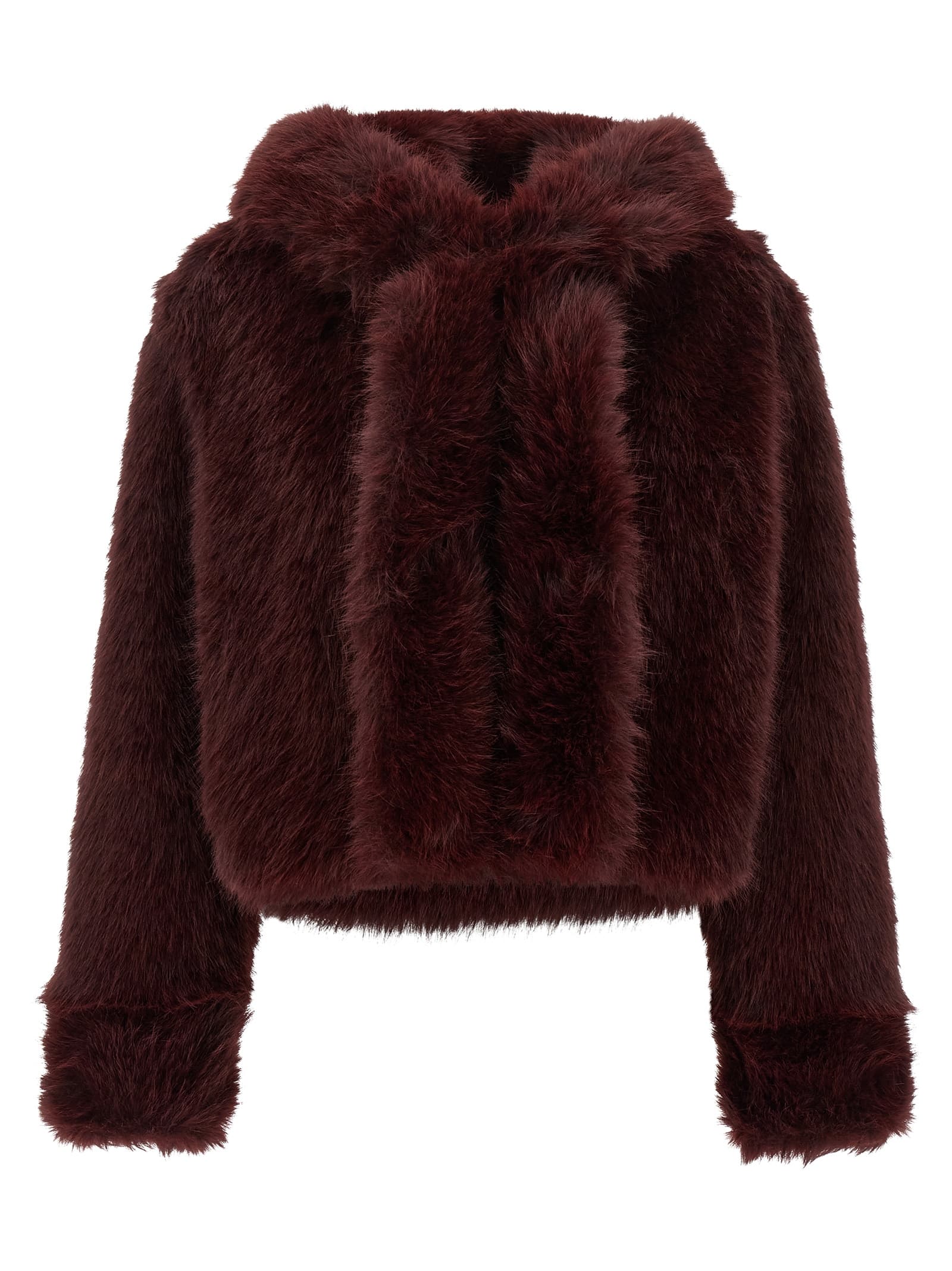 Cropped eco fur