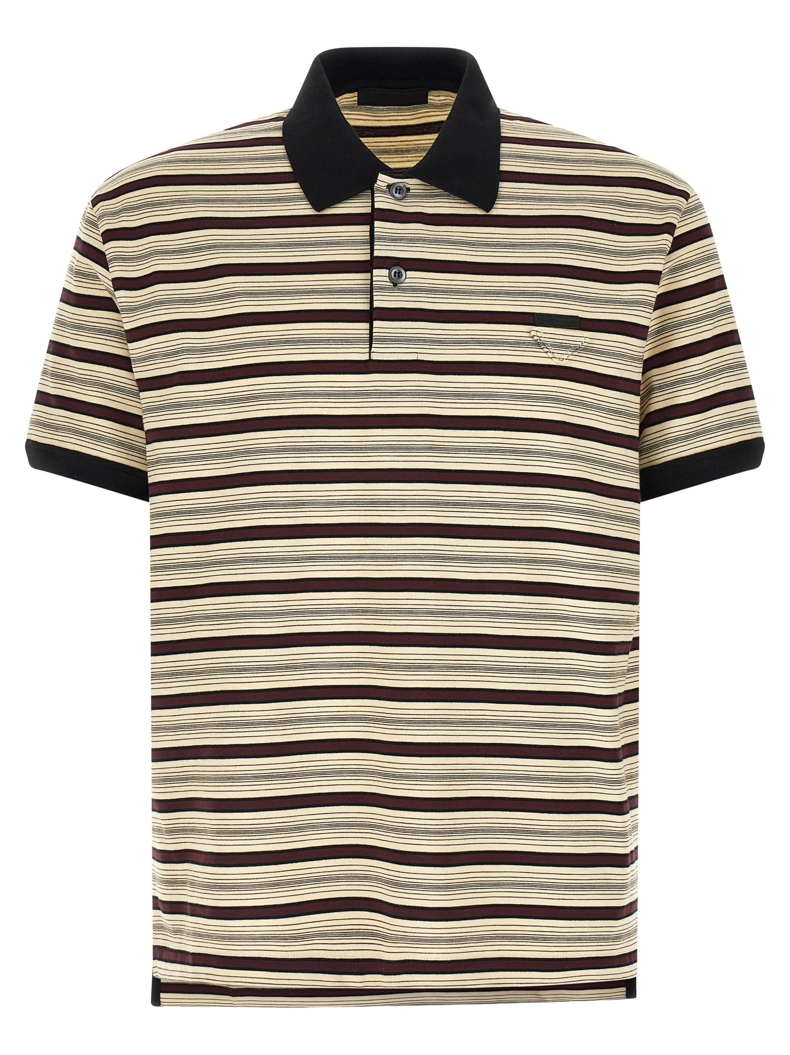 Striped polo shirt