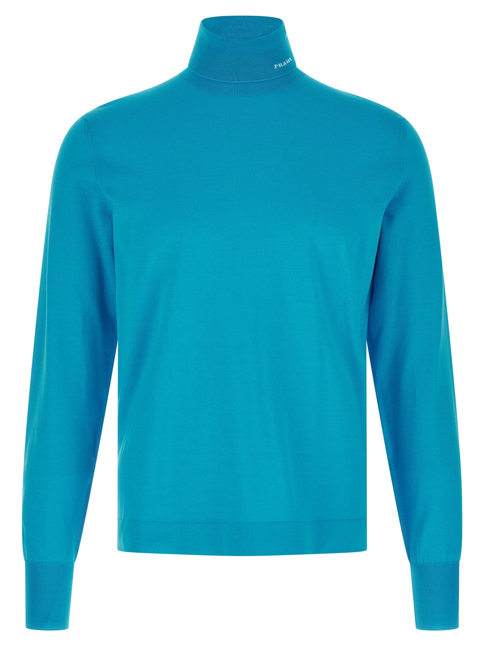 Logo intarsia turtleneck sweater